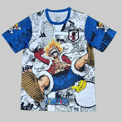 Japan × One Piece White & Blue Anime Special Edition Jersey