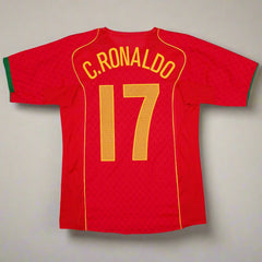 Portugal 2004 Home C.RONALDO 17 Retro Jersey
