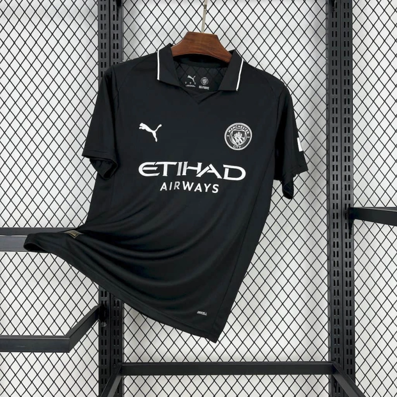 Manchester City Away Black Jersey 25 26 Season