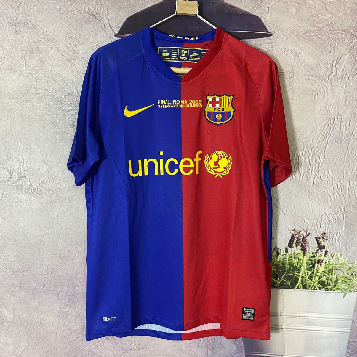 FCB 2009 Champions League Final Home Retro Jersey
