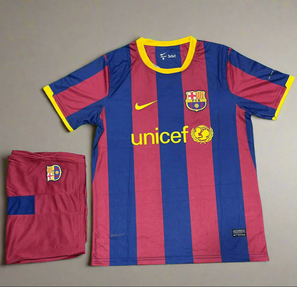 FCB 2010-11 Home Retro Jersey [SET]