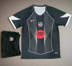 Barcelona Black Special Edition Jersey [Jersey + Shorts]