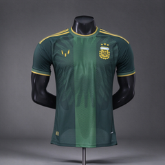 Argentina MESSI Farewell Jersey Green Edition PLAYER VERSION